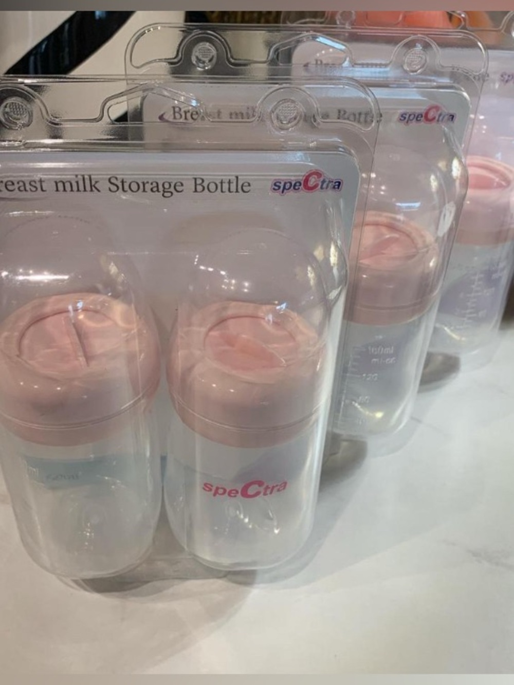 NEW 3 pkgs (6 Bottles) Spectra USA Breast Milk Storage Bottle Sets
